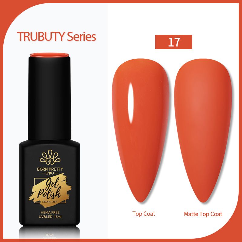 Born Pretty Trubuty UV/LED HEMA FREE gél lakk 15 ml - No.017 gél lakk