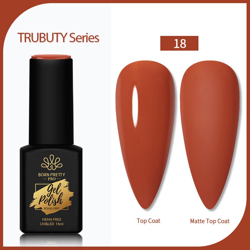 Born Pretty Trubuty UV/LED HEMA FREE gél lakk 15 ml - No.018 gél lakk