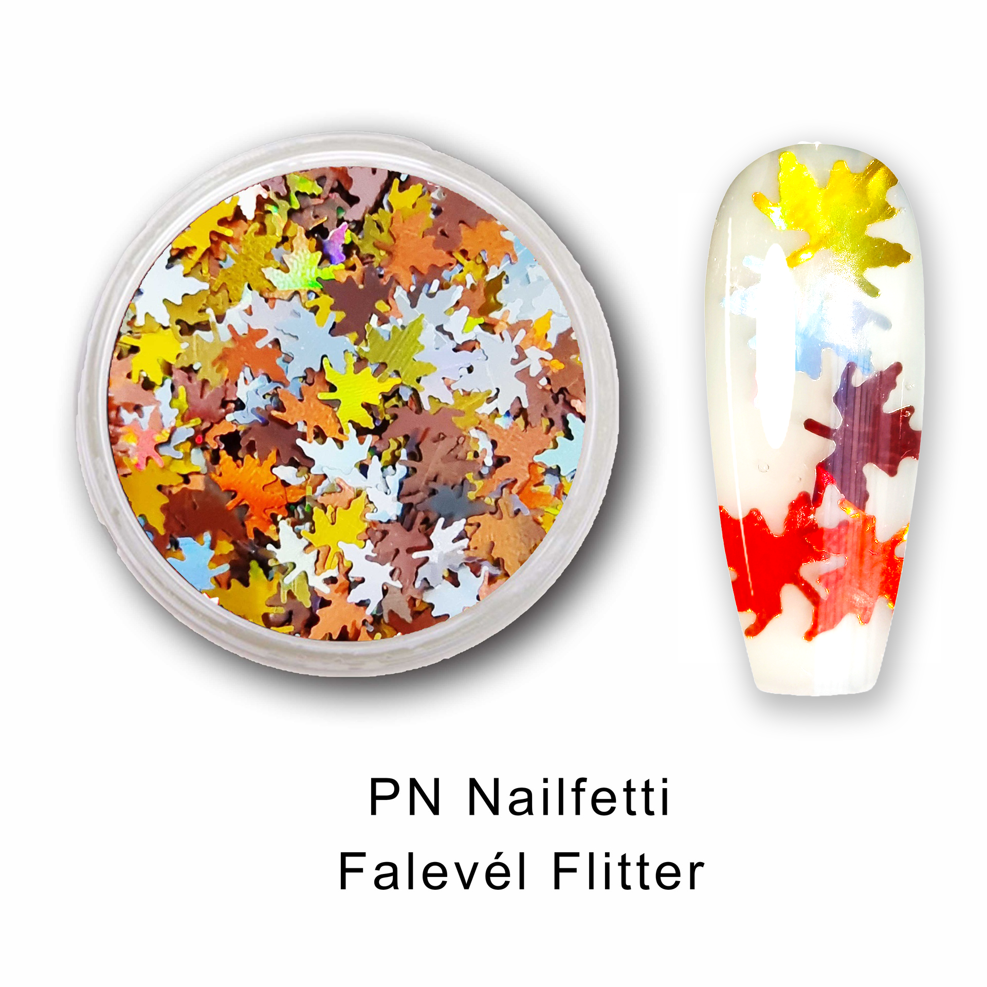 PN Nailfetti - Falevél Flitter őszi körömhöz