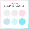 CANNI HEMA FREE UV/LED gél lakk szett 6x9ml - 2319 - Cotton Candy