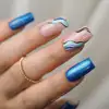 SEMILAC UV/LED Gél Lakk 7ml - 466 - HEMA FREE - Cat Eye - Blue Silk Pyjamas
