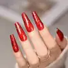 Born Pretty Pro UV/LED HEMA FREE gél lakk 15 ml - C060 - Red Sequins