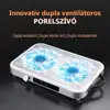Duplaventillátoros asztali porelszívó - 48 W
