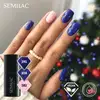 SEMILAC UV/LED Gél Lakk 7ml - 308 - Festive Blue