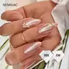 SEMILAC UV/LED Gél Lakk 7ml - 236 - HEMA FREE - Peach Pearl