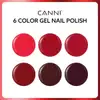 CANNI HEMA FREE UV/LED gél lakk szett 6x9ml - 2309 - Red Velvet Reverie