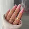 SEMILAC UV/LED Gél Lakk 7ml - 376 - HEMA FREE - Shimmer Stone Pink Diamond
