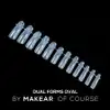 Makear Dual Form tip szett - 120 db Ovális