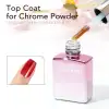 CANNI - Chrome Powder Top Coat 9 ml - fixálásmentes fényzselé