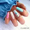CLARESA UV/LED No Wipe Top Coat - 5g - Glitter Silver