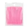 Műanyag kutikula tisztító pálca 100 db - rózsaszín