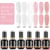 Born Pretty PRO - Quick Building Gél szett - 6x15 ml (B001, B002, B003, B008, B009, B010)