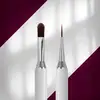 STALEKS PRO EXPERT Kétvégű ecset mágneses kupakkal / 12mm nullás + 11mm ovális zselés