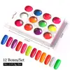 Neon pigment por szett - 12db-os
