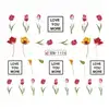 Köröm matrica No.1126 tulipános-47
