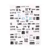 Köröm matrica 3D-s - Love - No.CA104- 71