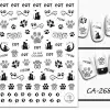 Köröm matrica 3D-s No.CA268 -122 cicás, tappancsos