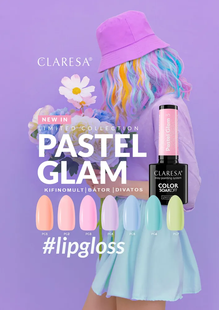 CLARESA UV/LED gél lakk 5g - Pastel Glam 7