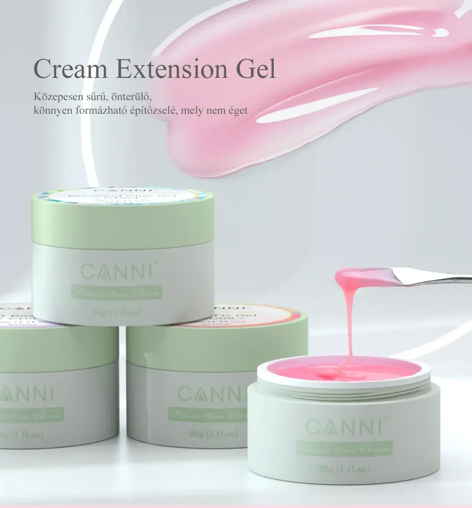 CANNI Cream Extension gel - építőzselé - 28g - EG08