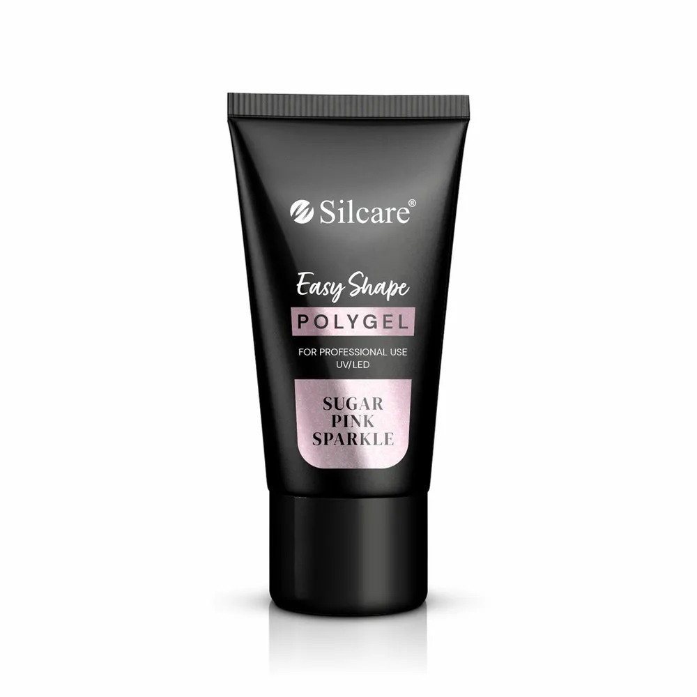 Silcare Easy Shape Poly Gel 30g - Sugar Pink Sparkle