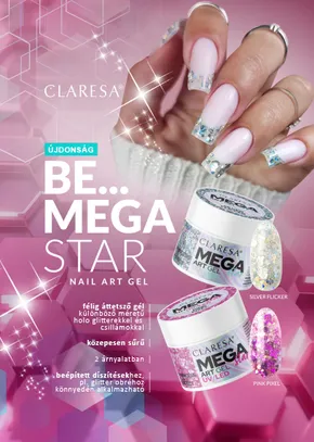 CLARESA Megastar Nail Art Gel 10 g - Pink Pixel