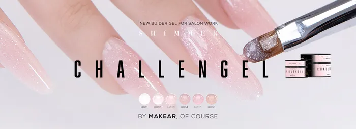 MAKEAR Challengel Builder Gel 50ml - No.HG14 Rose Shimmer