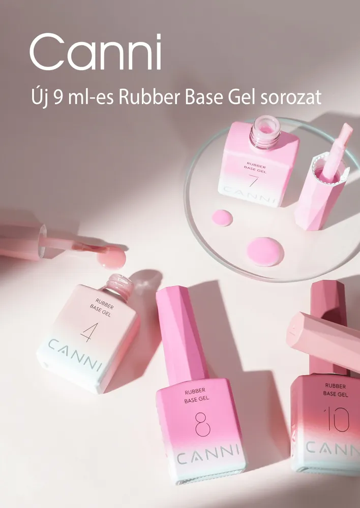 CANNI HEMA FREE Rubber Base Gel - 9 ml - X11 Light Beige