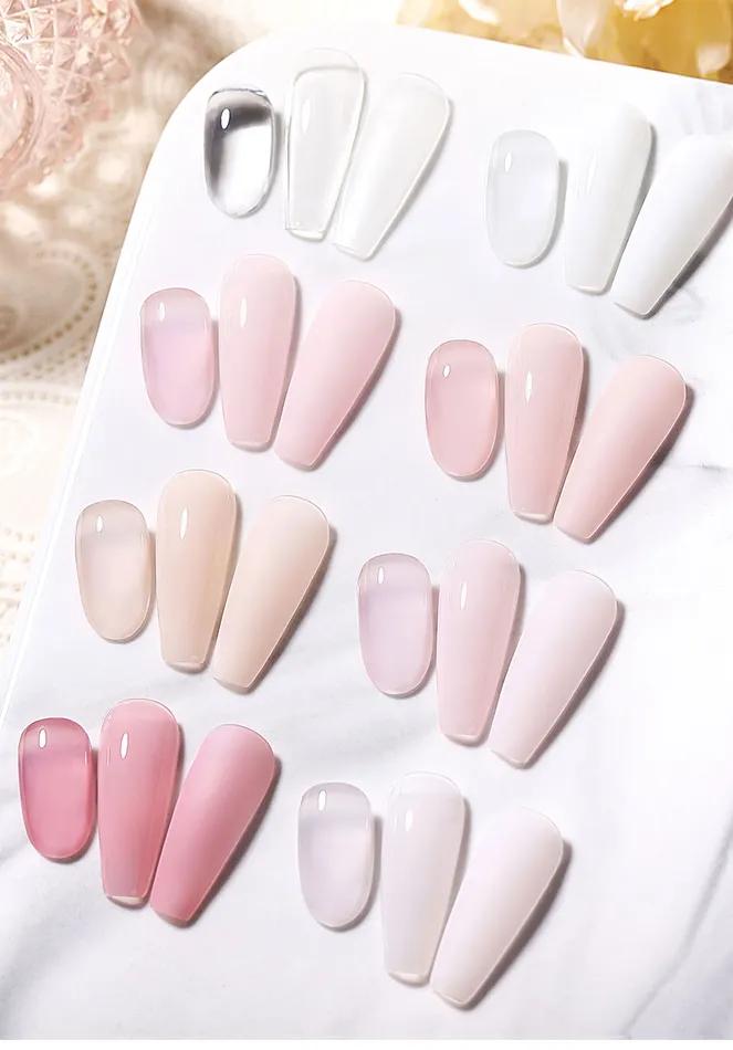 Born Pretty Trubuty Jelly Nude UV/LED HEMA FREE gél lakk 15 ml - JNG03