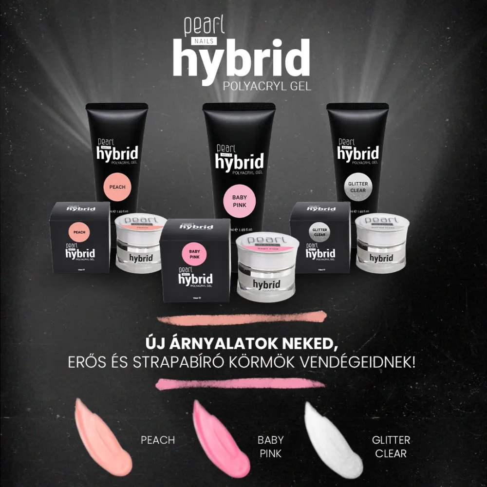 Pearl Nails Hybrid PolyAcryl Gel 15ml - Clear