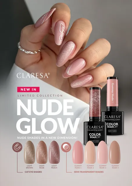 CLARESA UV/LED gél lakk 5g - Gummy Nude 3