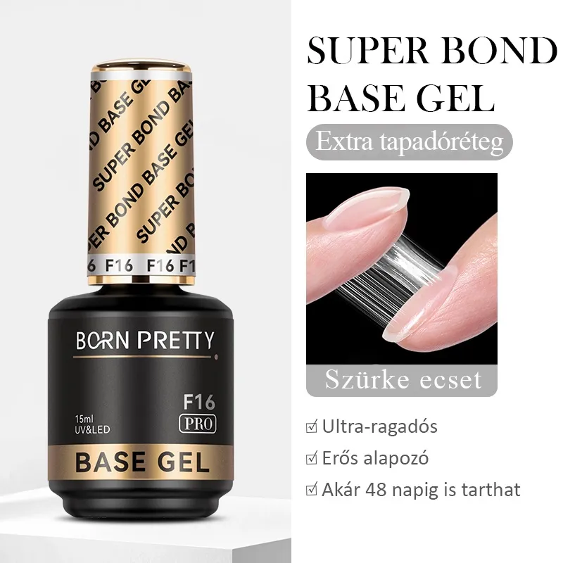 Born Pretty PRO Technikai szett - No.07 - Super Bond Base Gel + Super Top Coat - 2x15 ml