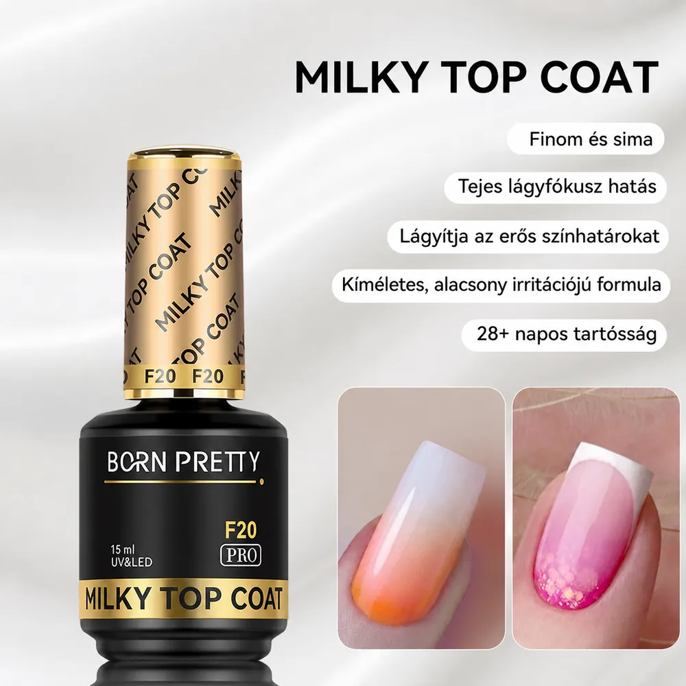 Born Pretty PRO - F20 - Milky Top Coat 