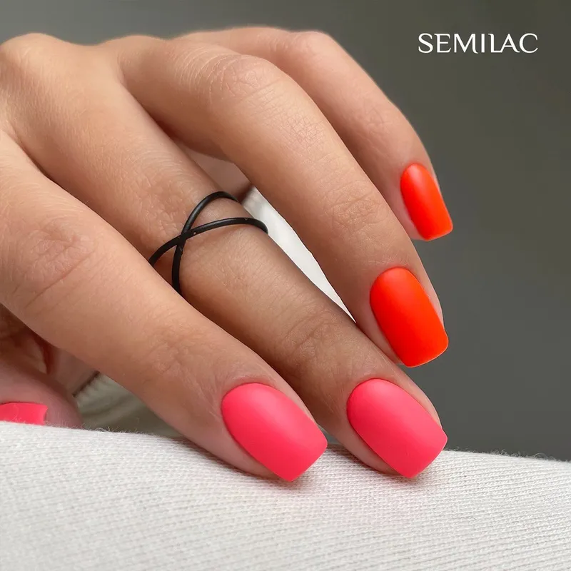 SEMILAC UV/LED Gél Lakk 7ml - 446 - HEMA FREE - YOLO Orange