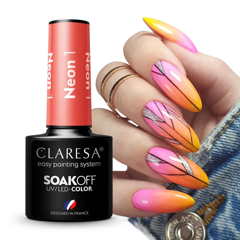 CLARESA UV/LED gél lakk 5g - NEON 1