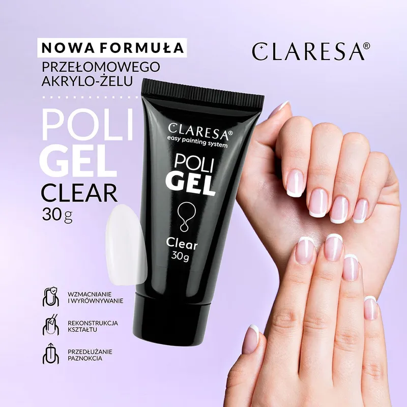 Claresa Poly Gel 30g - Clear