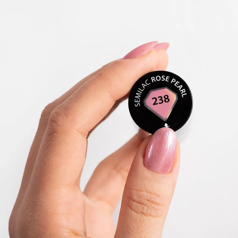 SEMILAC UV/LED Gél Lakk 7ml - 238 - HEMA FREE - Rose Pearl