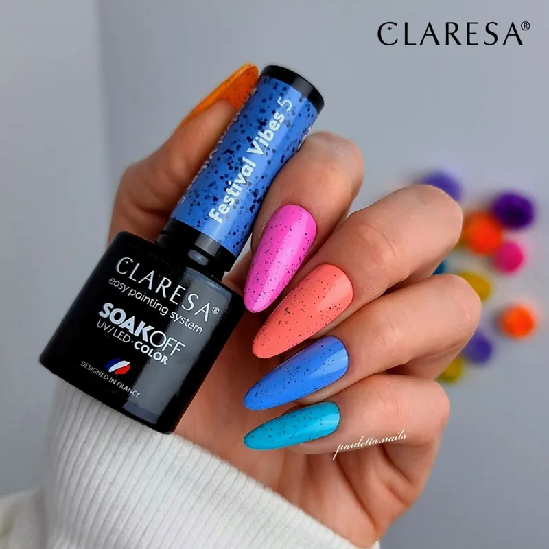 CLARESA UV/LED gél lakk 5g - Festival Vibes 5