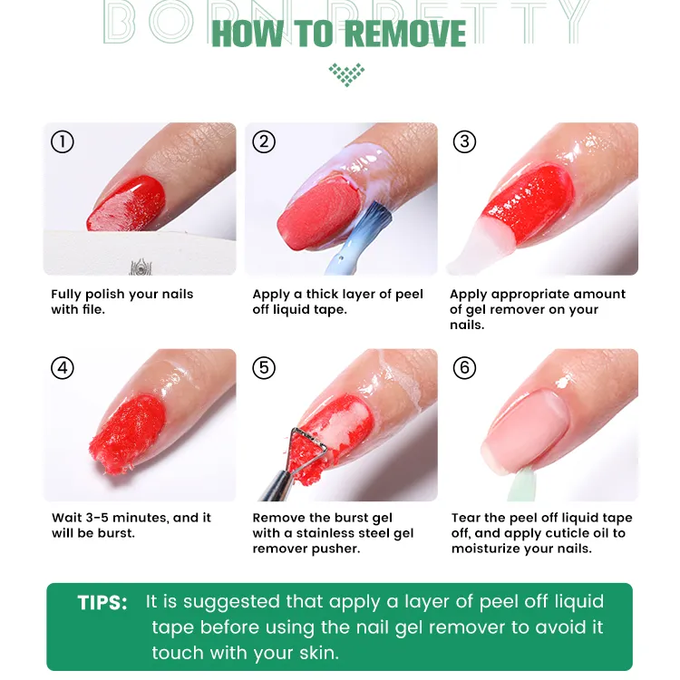 Born Pretty PRO - Magic Remover - Leoldó 15ml - Gél lakk leoldó
