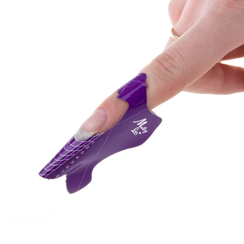 MollyLac műkörömépítő sablon - Stiletto Long Spitz - 50db