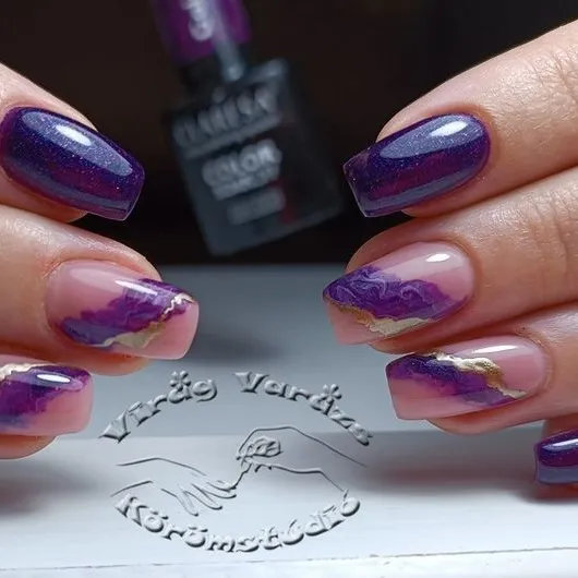 CLARESA UV/LED gél lakk 5g - Galaxy Purple
