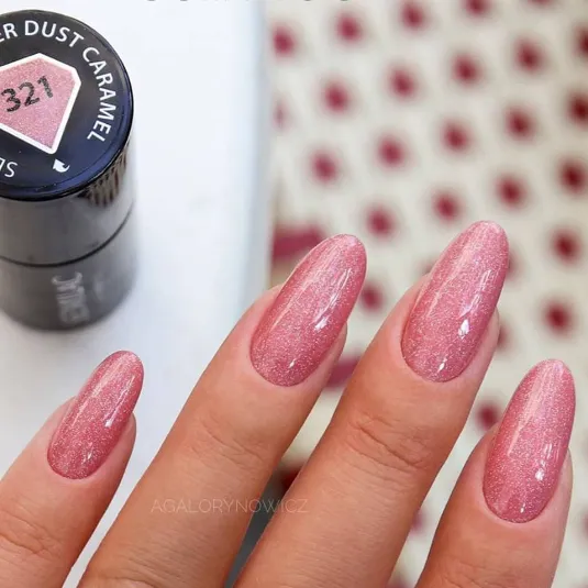 SEMILAC UV/LED Gél Lakk 7ml - 321 - Shimmer Dust Caramel