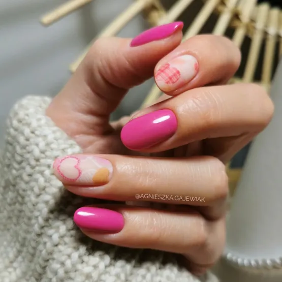 SEMILAC UV/LED Gél Lakk 7ml - 391 - Raspberry Charm