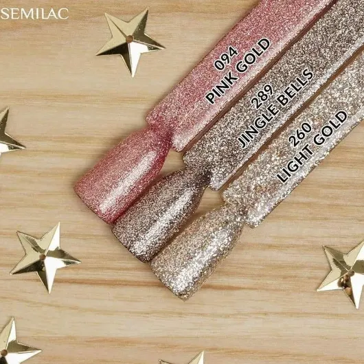 SEMILAC UV/LED Gél Lakk 7ml - 260 - Platinum Light Gold