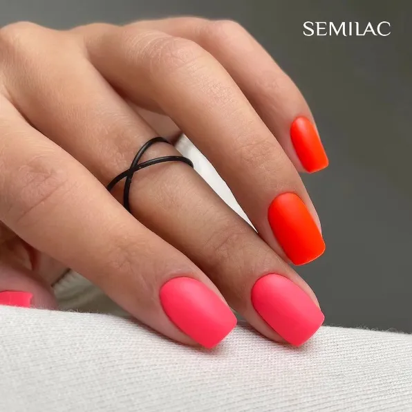 SEMILAC UV/LED Gél Lakk 7ml - 445 - HEMA FREE - Tropical Flamingo