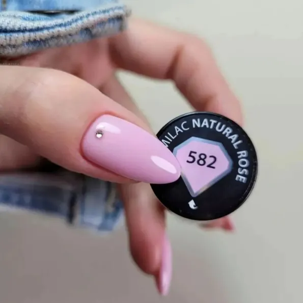 SEMILAC UV/LED Gél Lakk 7ml - 582 - HEMA FREE - Natural Rose