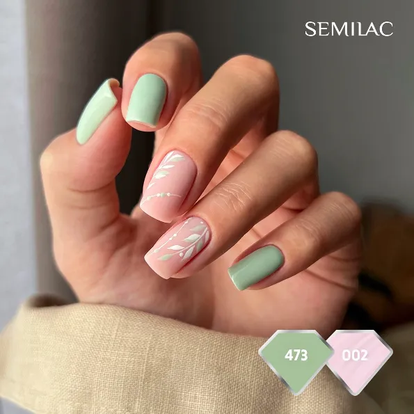 SEMILAC UV/LED Gél Lakk 7ml - 002 - Delicate French