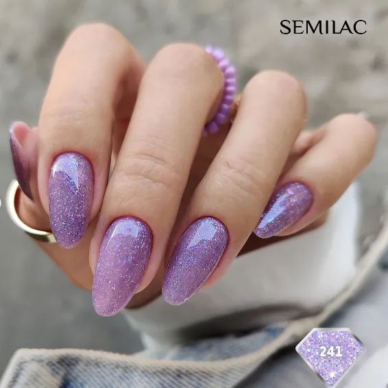 SEMILAC UV/LED Gél Lakk 7ml - 241 - Ocean Flower