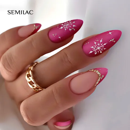 SEMILAC UV/LED Gél Lakk 7ml - 436 - HEMA FREE - Powerful Burgundy