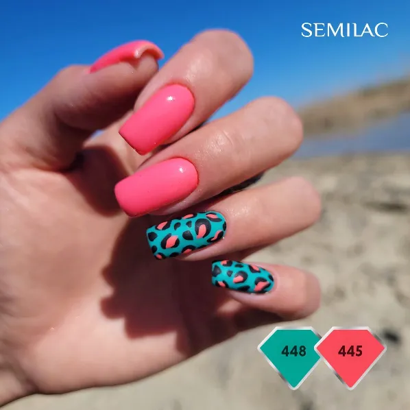 SEMILAC UV/LED Gél Lakk 7ml - 448 - HEMA FREE - Azure Green