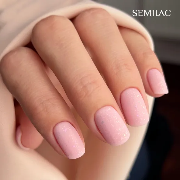 SEMILAC UV/LED Gél Lakk 7ml - 582 - HEMA FREE - Natural Rose